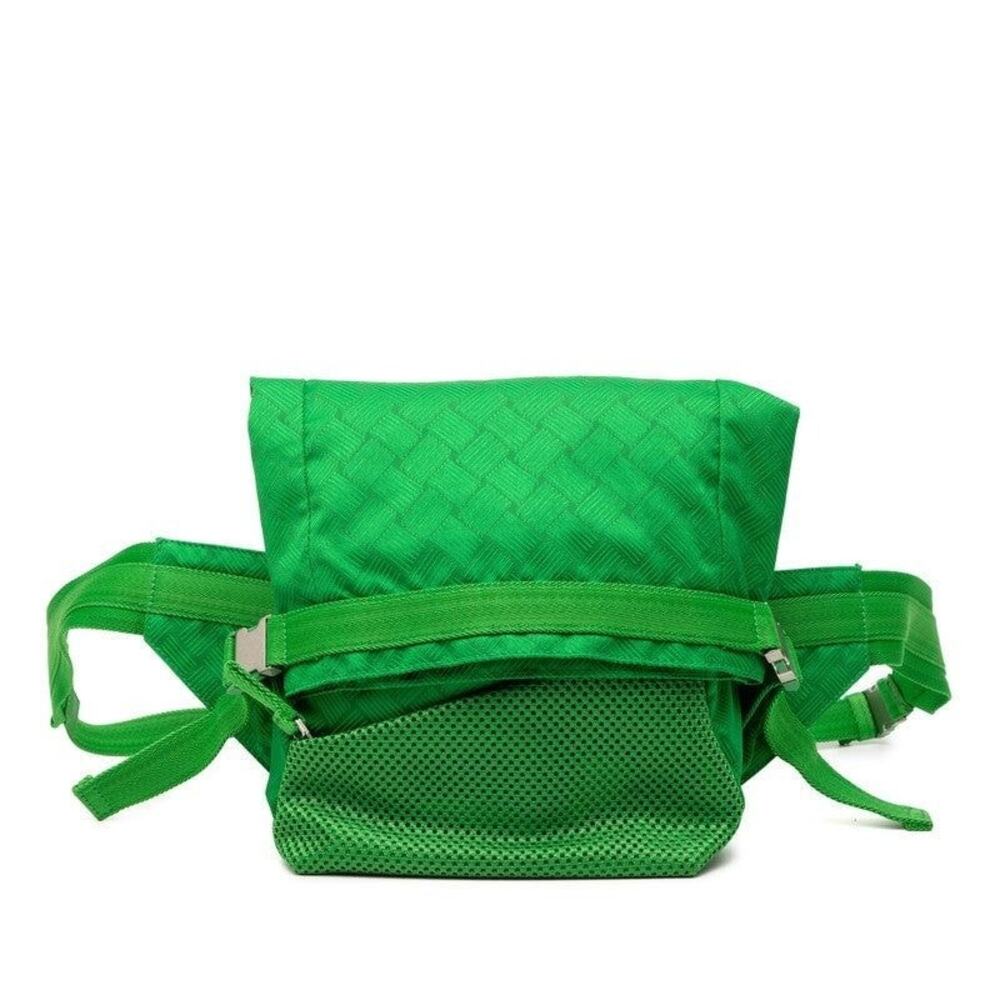 Bottega Veneta Intrecciato Nylon Belt Bag Green